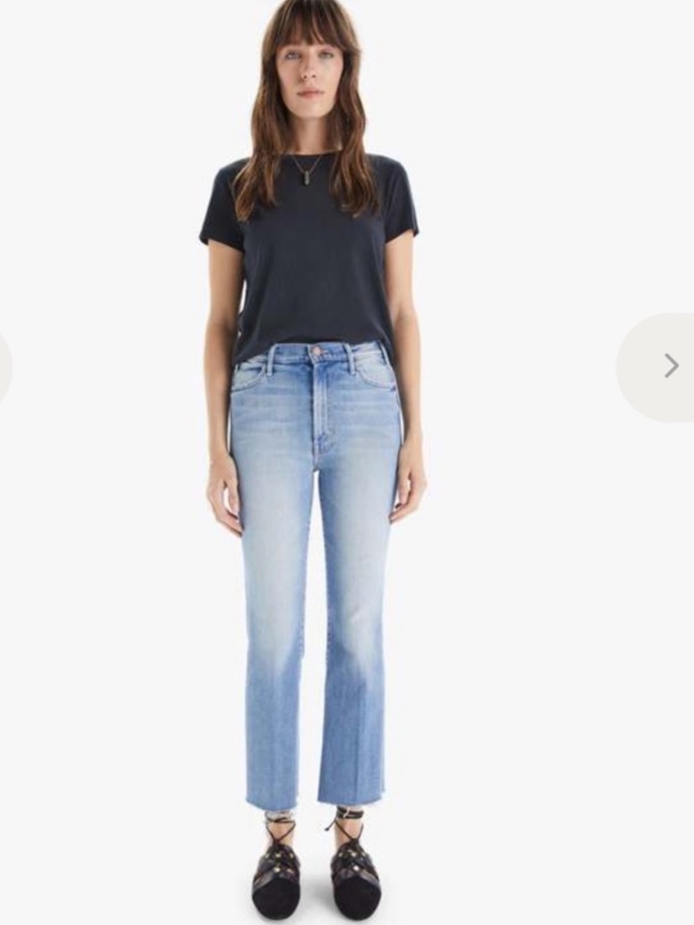 Mother The Hustler Ankle Fray Jeans Au Revoir 27